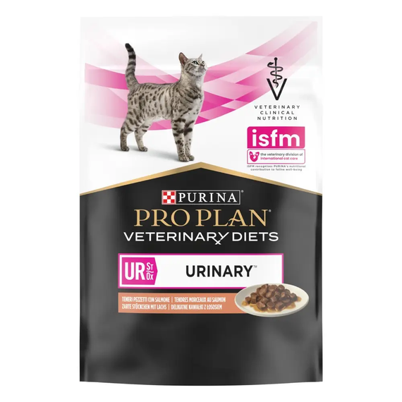 Вологий корм для котів Purina PRO PLAN Veterinary Diets UR ST/OX Urinary при сечокам'яній хворобі, лосось 86г