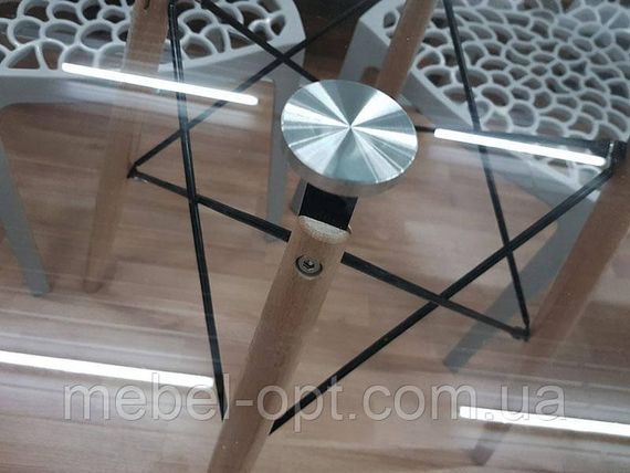 Стіл Етна Glass круглий скляний 80 см, дизайн Eames DSW Table | Зображення 6