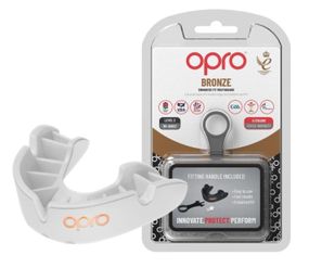 Капа боксерська OPRO Junior Bronze White (art.002185006)