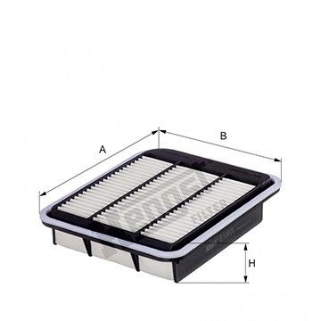 Фильтр воздушный Mitsubishi Grandis 2.0 DI-D 05-10, Hengst, E1307L,