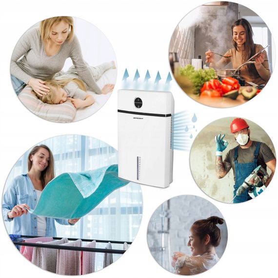 Осушувач повітря Berdsen BR-20C термоелектричний 600 мл/добу, 2 л, білий | Зображення 4