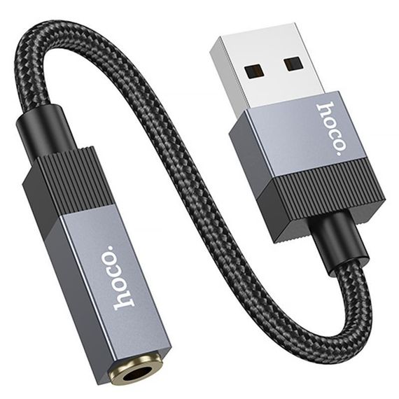 Перехідник Hoco UPA32D Clever USB to 3.5mm Black | Зображення 4
