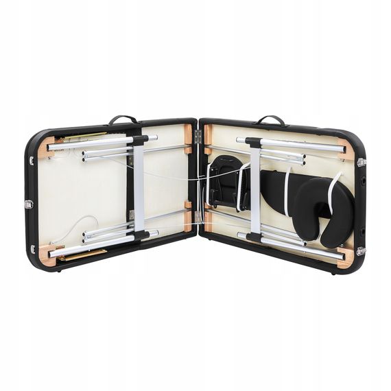 Масажний стіл складний 4FIZJO Massage Table+ Alu W60 Black (P-5907739318381) | Зображення 2