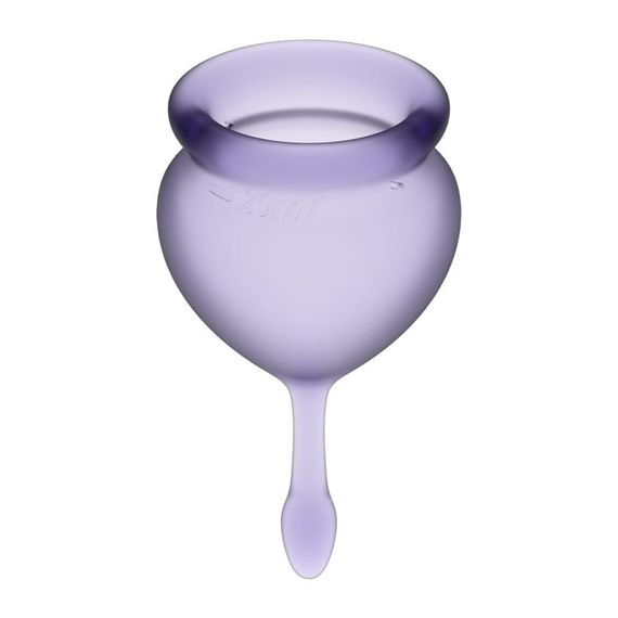 Набор многоразовых менструальных чаш Satisfyer Feel good медицинский силикон, 15 мл и 20 мл Sex Aura | Зображення 2