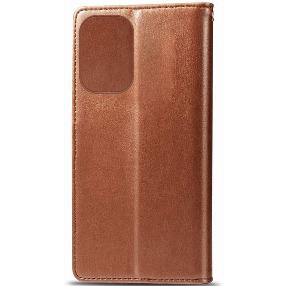 Кожаный чехол-книжка GETMAN Gallant (PU) для Xiaomi Redmi 13 4G / Poco M6 4G Коричневый | Зображення 3