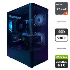 Ігровий ПК ProLogix Lumi Tower / AMD Ryzen 5 5500 (6 (12) ядер по 3.6 - 4.2 GHz) / 16 GB DDR4 / 500 GB SSD / nVidia GeForce RTX 2060 Super, 8 GB GDDR6, 256-bit б/в