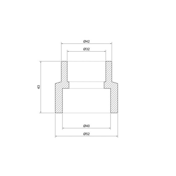 Муфта PPR Thermo Alliance 40х32 | Зображення 1