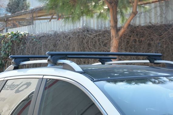 Перемички на звичайні рейлінги під ключ Bold Bar Lite V1 (2 шт) Чорні для Mitsubishi Pajero Sport 1996-2007