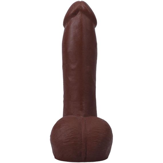 Фалоімітатор Doc Johnson The Realistic Cock ULTRASKYN - 7 Inch with Balls Chocolate Sex Aura | Зображення 3
