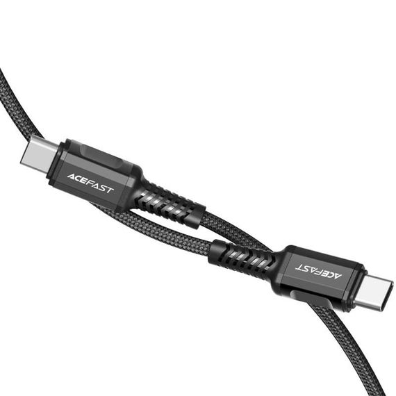 Дата кабель Acefast C1-03 Type-C to Type-C 60W (1.2m) Black | Зображення 1