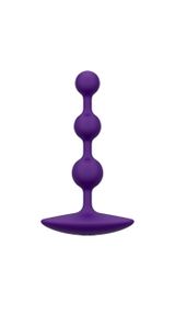 Анальне намисто Romp Amp Dark Purple, силікон, макс. діаметр 2,6 см sexstyle