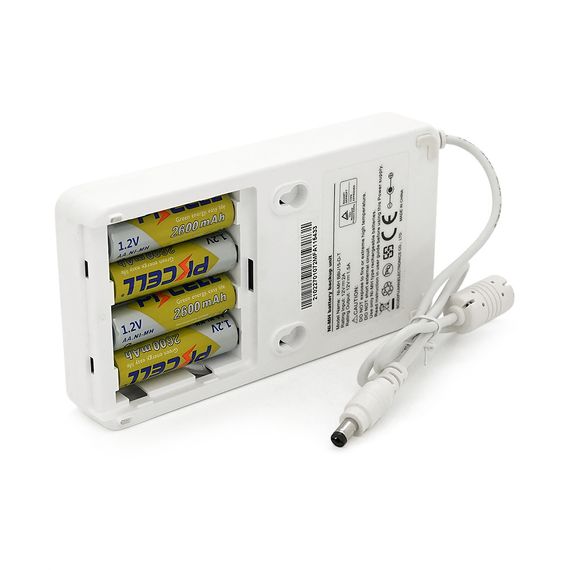 ДБЖ для роутера SborYT YT44793, 15W, Output: DC12V/1,5A, 10400mAh(знімні 4(АА)*2600MAh), White, BOX | Зображення 1