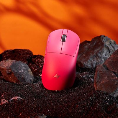 Мышка ATK Dragonfly A9 Ultra Lightweight Wireless/Bluetooth/USB Pink (ATK-A9-ULTRA-PNK) | Зображення 2