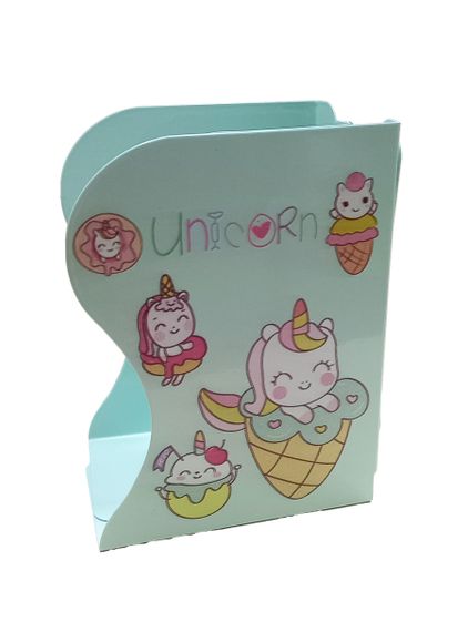 Підставка-тримач для книг "Unicorn" 666-770-S J.Otten металева 13 х17см (6908543217715) М'ятний