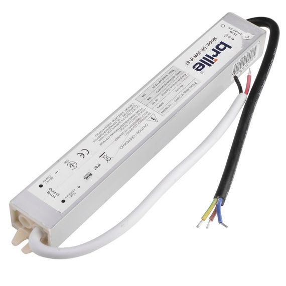 Блок питания влагозащищенный led DR-30W IP-67 AC 100-240V DC 12V | Зображення 1