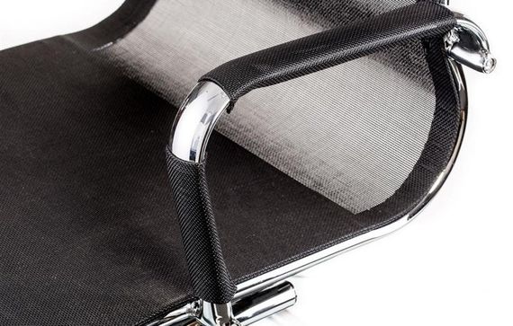 Конференц кресло на полозьях Solano office mesh black | Зображення 5