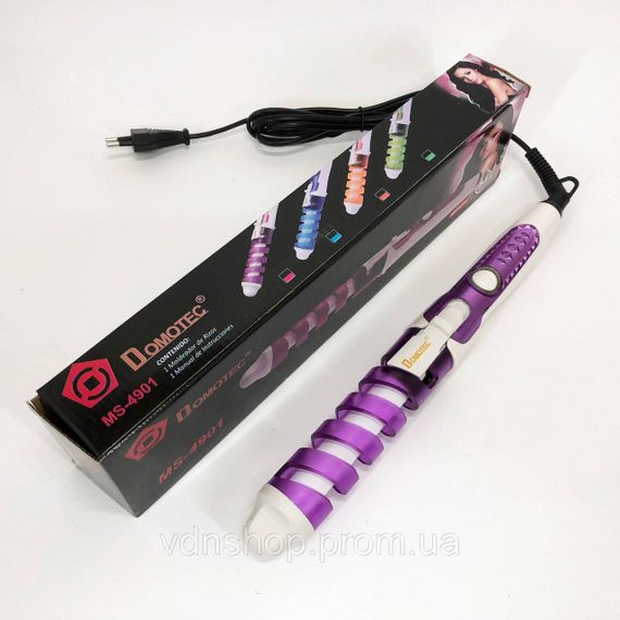 Плойка для накрутки локонів Domotec MS 4901, Плойка для об'ємної укладки волосся кучерів VJ-82 | Зображення 2