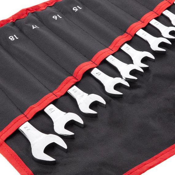 Набір ключів комбінованих 15 од., 6-22 мм, PROF, чохол INTERTOOL XT-1514 | Зображення 2