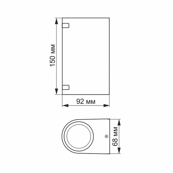 Світлодіодний світильник архітектурний AR022B IP54 VIDEX GU10x2 | Зображення 3