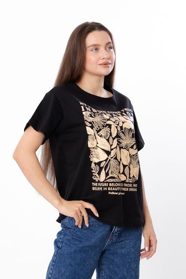 Футболка жіноча (оверсайз) Носи своє 46 Чорний (p-14215-189535) | Зображення 1