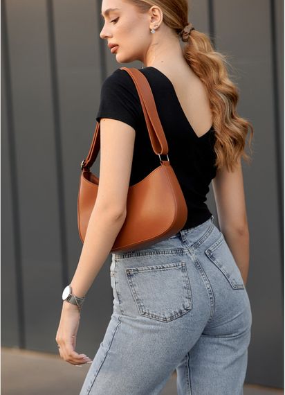 Сумка жіноча Sambag Leoma KOR Коричнева 29 х 7 х 16 см (53090027) | Зображення 6