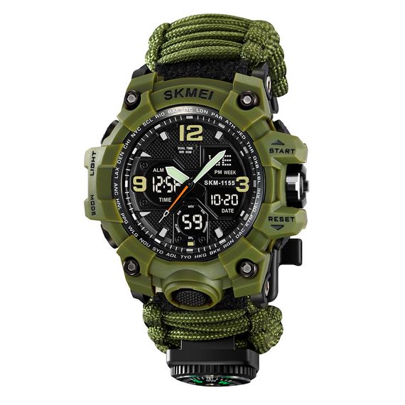 Годинник S2kmei 1155BNAG Army Green