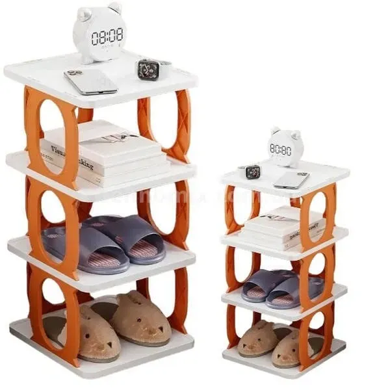 Полка для обуви и вещей на 3 яруса Shoe rack | Зображення 1
