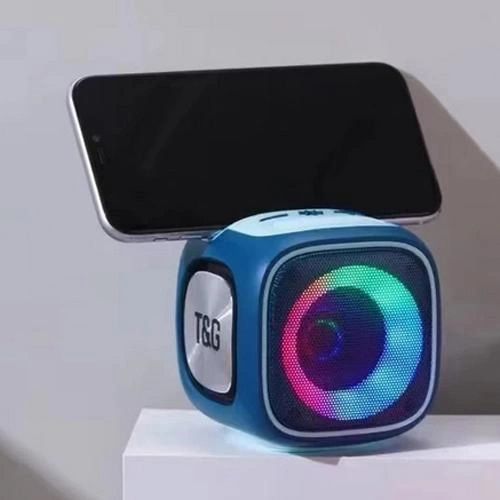 Портативна Bluetooth колонка TG359 7W з підсвічуванням RGB, акумуляторна колонка для музики. Колір: синій | Зображення 2