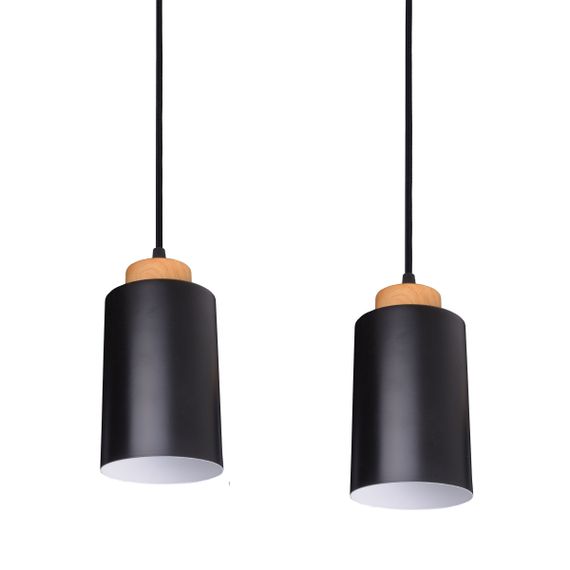 Люстра-подвес для кухни BL-653S/3 E27 BK/Wood | Зображення 2