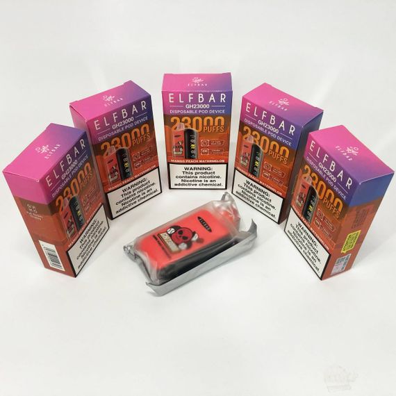 ELF BAR GH 23000 5%. Манго Персик Кавун (Mango Peach Watermelon) | Зображення 4