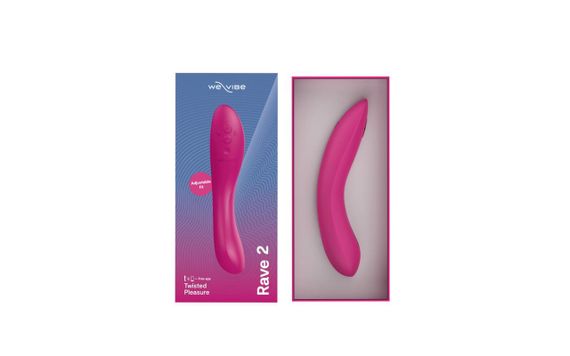 Смарт-вибратор We-Vibe Rave 2 Twisted Pleasure Pink, для точки G и входа во влагалище, 2 мотора sexstyle | Зображення 6