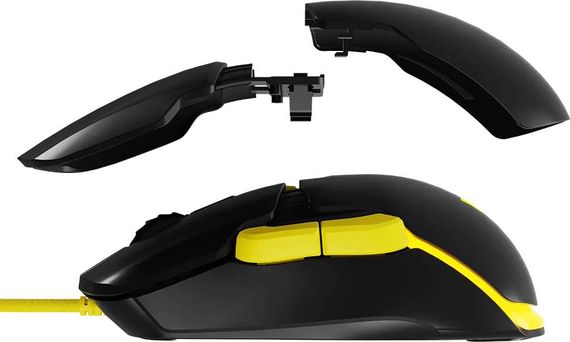 Мишка  Modecom Jager Volcano, ігрова, 12400dpi., 7кн.,RGB, Hot-Swap, custom., чорна | Зображення 9