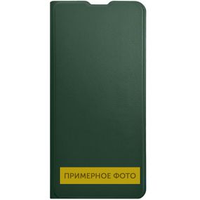 Кожаный чехол книжка GETMAN Elegant (PU) для Tecno Spark Go 2023 Искусственная кожа, Слот для визитки, Зеленый