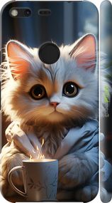 Чохол на Google Pixel XL Білий кіт "5646m-401-2448"