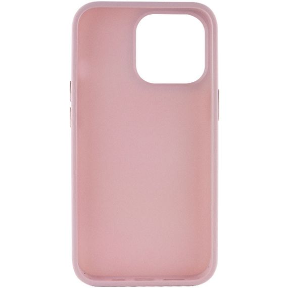TPU чохол Bonbon Metal Style для Apple iPhone 13 Pro (6.1") Силікон, Рожевий/Light pink | Зображення 2