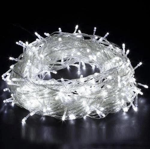 Светодиодная гирлянда 300 LED 15m прозрачный провод белый | Зображення 1