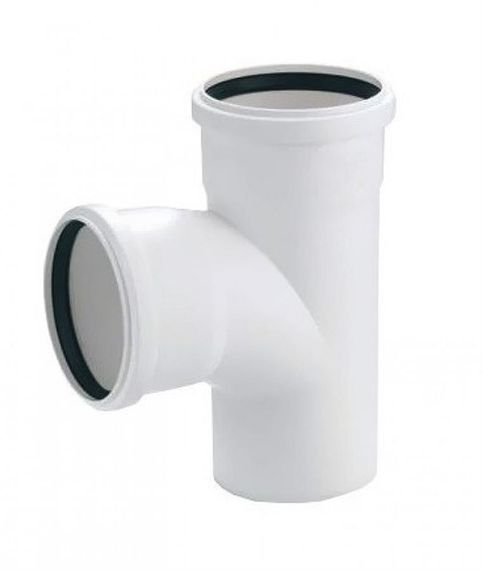 Тройник канализационный Rehau Raupiano Plus, 50-50-87° (121254001)