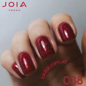 Гель-лак JOIA vegan 038 вишневий з шимером, 6 мл