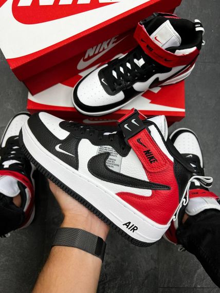 Кросівки чоловічі N-ike Air Force Mid Utility Gray Black 44 - 28 см | Зображення 7