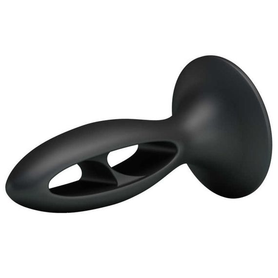 Анальна пробка з присоскою Fabulous Silicone, чорна Sex Aura | Зображення 3