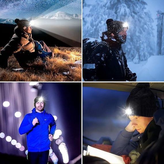 Беспроводная музыкальная шапка Powcan с Bluetooth 5.0 и светодиодной подсветкой | Зображення 2