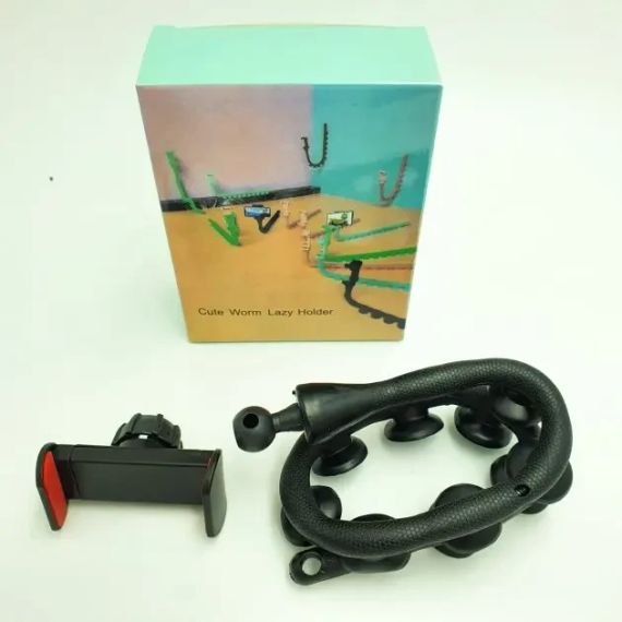 Гнучкий тримач для телефону із присосками Cute Worm Lazy Holder | Зображення 4