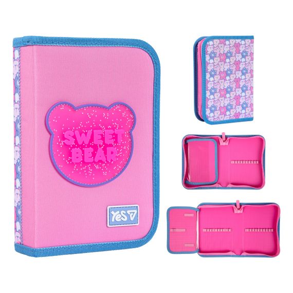 Пенал твердий одинарний із клапаном YES HP-03 Sweet Bear 533729 3х13х21 см