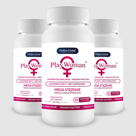 Капсули для підвищення лібідо у жінок Medica Group Supl.diety-PlayWoman (ціна за упаковку, 60 капсул) | Зображення 1