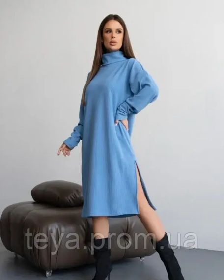 Платье для женщин цвет голубой размеры XL, L, S, M FI_009706 | Зображення 1
