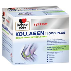 Колаген 11.000 Плюс, Kollagen 11.000 Plus, Doppelherz System, 30 флаконів по 25 мл