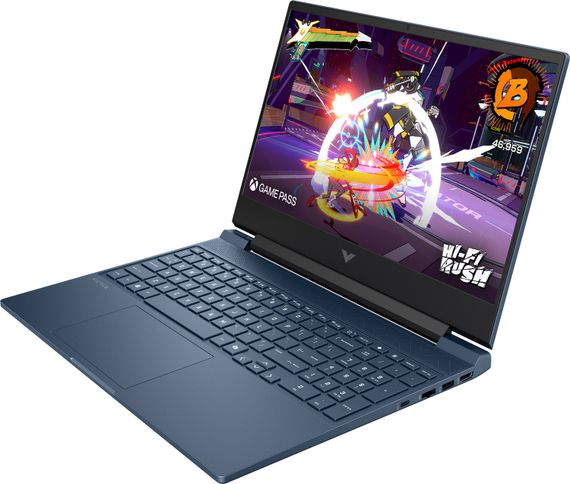 HP Victus 15-fb3073ua 15.6" FHD IPS,300n/Ryzen 7-7445HS (4.7)/16Gb/SSD512Gb/RTX 4050,6GB/DOS/Синій | Зображення 1