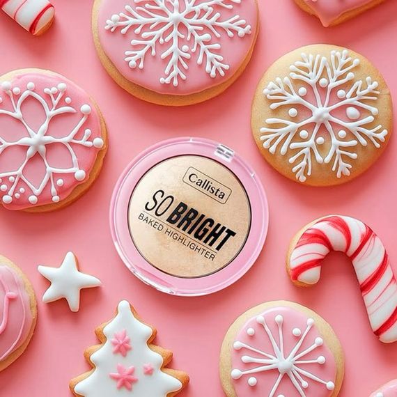 Хайлайтер Callista So Bright Baked Highlighter - 01 Snowy Glowy Light (10 г) | Зображення 4