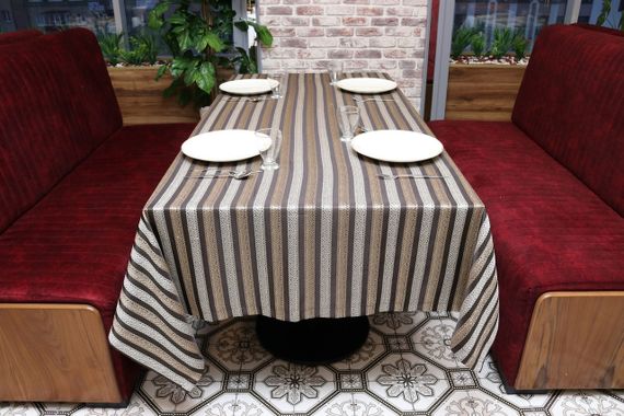 Cкатертина жакардова Kayra Strip 160×285 cм | Зображення 4