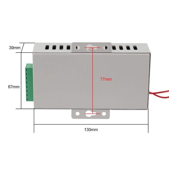 Блок живлення LIBO Access Control Power Supply K80 — DC 12 В 5 А, AC 110–260 В для дверних замків | Зображення 1